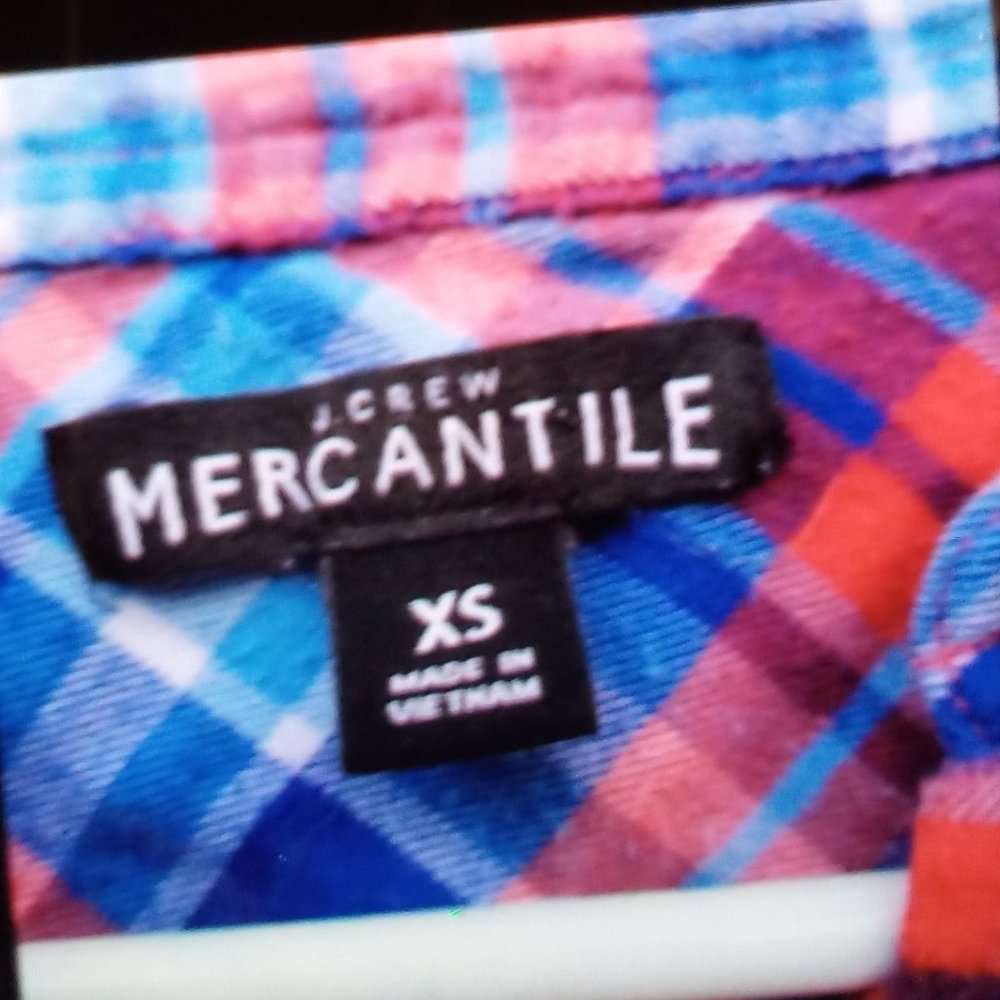 J. Crew Ruffle Flannel Top. - Picture 3 of 5